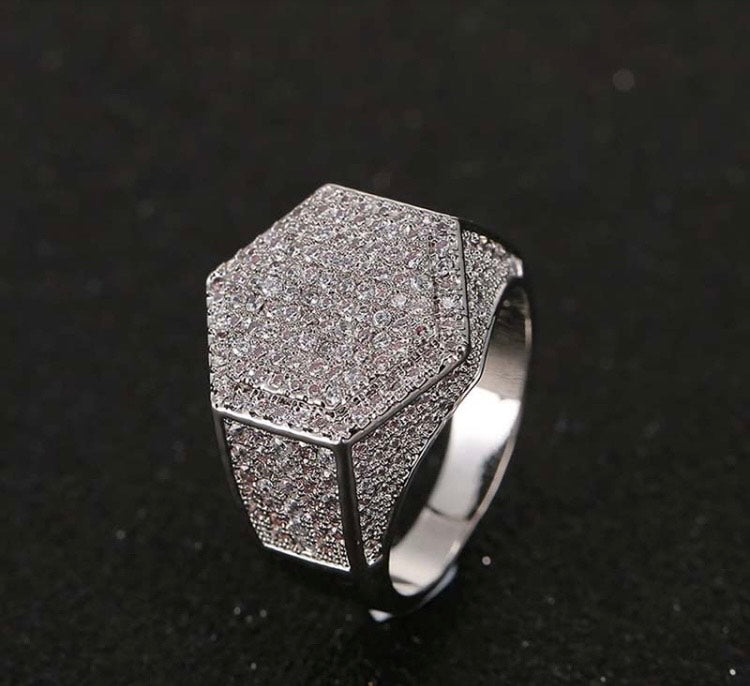 Hexagon Frost Ring