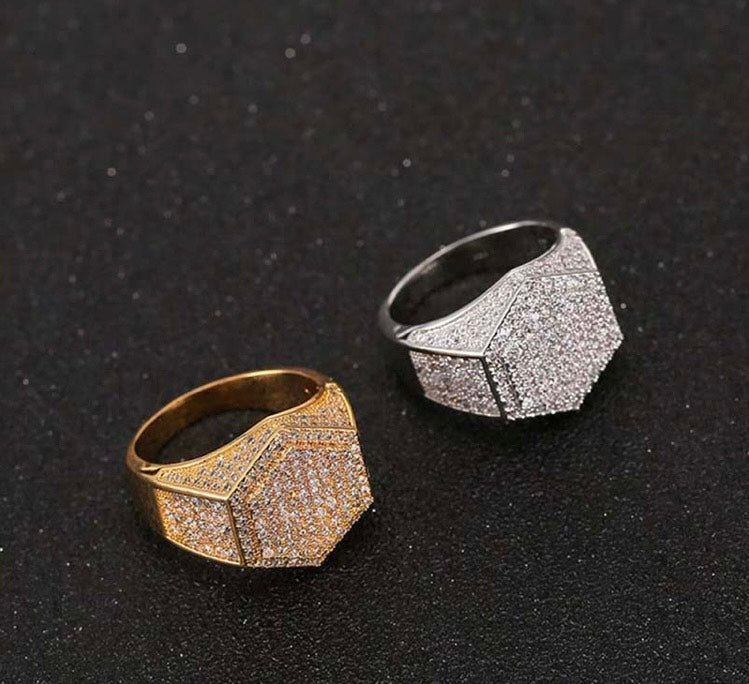 Hexagon Frost Ring