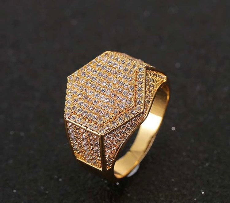 Hexagon Frost Ring